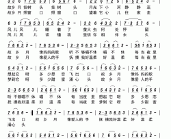故乡月简谱-于洪晶演唱-温丽/李彦秋词曲