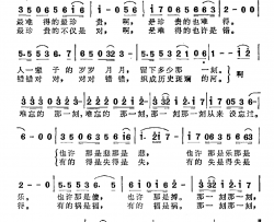 那一刻简谱-电视剧《荒路》主题尾歌