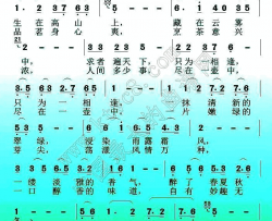 黔香简谱