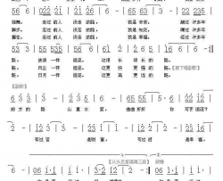 走前人没走的路简谱-陈友根演唱