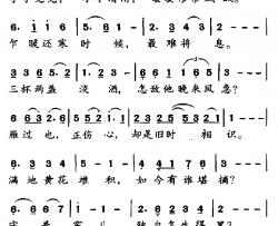 声声慢简谱-[宋]李清照词 王进曲