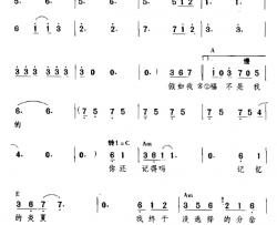 爱简谱-陈晓娟词 李焯雄曲莫文蔚-