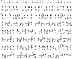 我们只是爱过简谱-寂悸演唱-音萌萌/音萌萌词曲