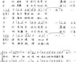唱吧！跳吧！简谱-南充嘉陵江合唱团团歌