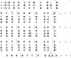 青年圆舞曲高清版简谱