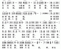 家住青山绿水间简谱-韩再芬演唱-王和泉/安铭仁词曲