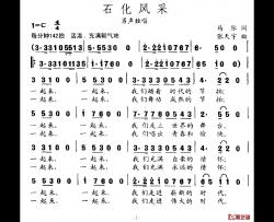 石化风采简谱-马际词 张天宇曲