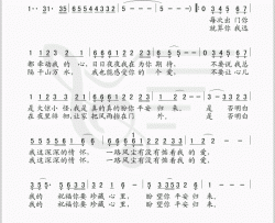 平安归来简谱-谌蓉演唱-陈道斌/薛瑞光词曲