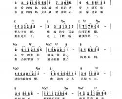 祝福我妈妈简谱-张燕燕词/吴旋曲张燕燕-