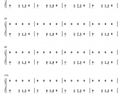 渡钢琴简谱-数字双手-薛之谦