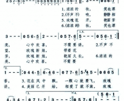 玫瑰新娘简谱