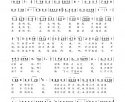 颂歌献给党简谱-王风云演唱-胡家印、孙文继/刘书先词曲