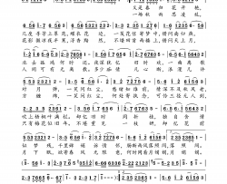 一笑问红尘男版简谱-余安童演唱-余安童/邱妍桢词曲