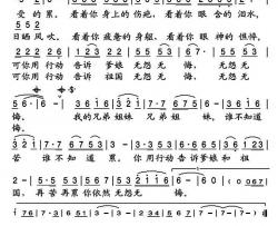 无怨无悔简谱(歌词)-刘和刚演唱-小雨记谱