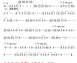 电视剧《红高粱》主题音乐简谱