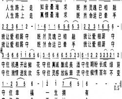 让爱相厮守简谱