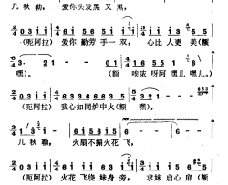 我心如同炉中火云南白族民歌简谱