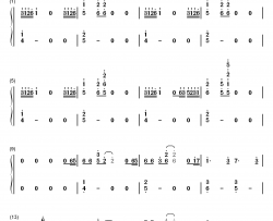 托された想い钢琴简谱-数字双手-増田俊郎