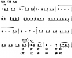 小溪，汩汩地流淌简谱