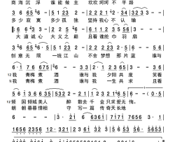 青梅恋简谱-久久演唱-路国庆/黄传军词曲