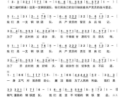 钢铁堡垒小董乡乔装村党员干部之歌简谱