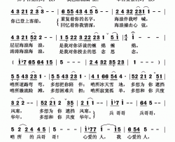 哨所的兵哥哥简谱-王丽达演唱-汪洋/邓冠东词曲