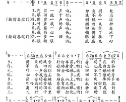 白发苍苍的娘简谱-翟惠民演唱