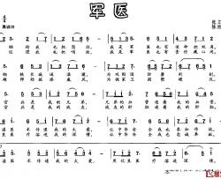 军医简谱-张立国词/陈密娜曲