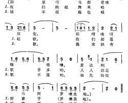 祖先给我好歌喉简谱-台湾排湾族民歌