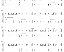 On the Line钢琴简谱-数字双手-Demi Lovato