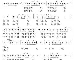 歌声从我心中淌过简谱- 电视剧《士兵的故事》主题歌