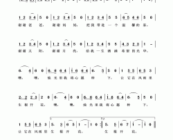 生日歌（王成荣词沈冬生曲）简谱-季徽等演唱-王wzh制谱制作曲谱