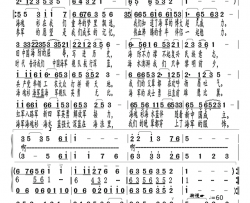 海军衫，海水蓝李瑞梅首唱简谱-李瑞梅演唱-华汉良（华崛）、臧辉先、臧奔流/陈普、枫林唱晚情词曲
