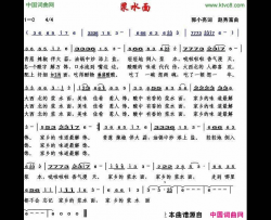 浆水面简谱