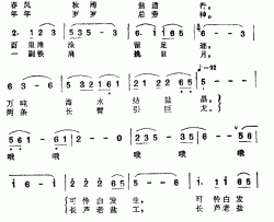 长芦恋电视剧《太阳儿女》主题曲简谱-李娜演唱-宋国勋/杜兴成词曲