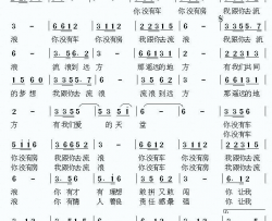 我跟你去流浪又名：没有车没有房简谱