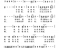 放歌徐州又名：徐州放歌简谱-石继群演唱-张广银、吴广川/熊初保词曲