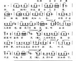 红颜自古多薄命连续剧《梨花泪》主题曲原版简谱-云菲菲演唱-尚飞林/陶龙词曲