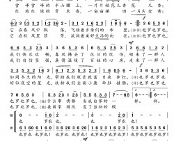 红坡贡米香简谱-邓永旺词/陈经荣曲阿苗千千-