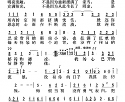 不知你何时去了远方简谱
