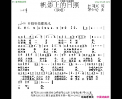 帆影上的日照简谱