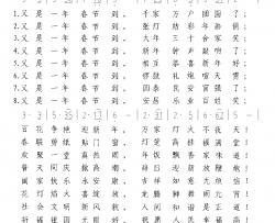 春节歌简谱-李军生词/李军生曲