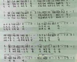 当我穿起这绿色军装简谱