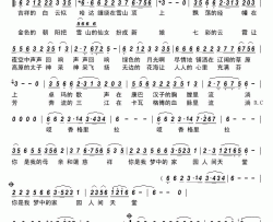 香格里拉人间天堂简谱-米线演唱-尹欣/万里词曲