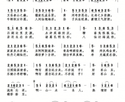 山东欢迎你简谱