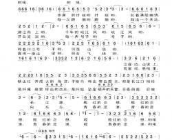 长江纤夫曲简谱-拖爱走长江李强年-