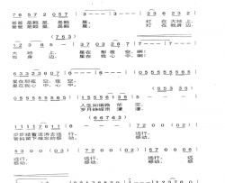 灯光，星光简谱
