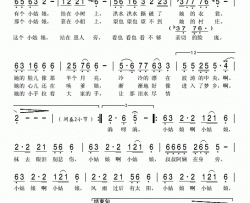 有个小姑娘98抗洪歌曲简谱
