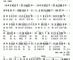 科尔沁我的家简谱
