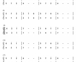 练习曲32钢琴简谱-数字双手
